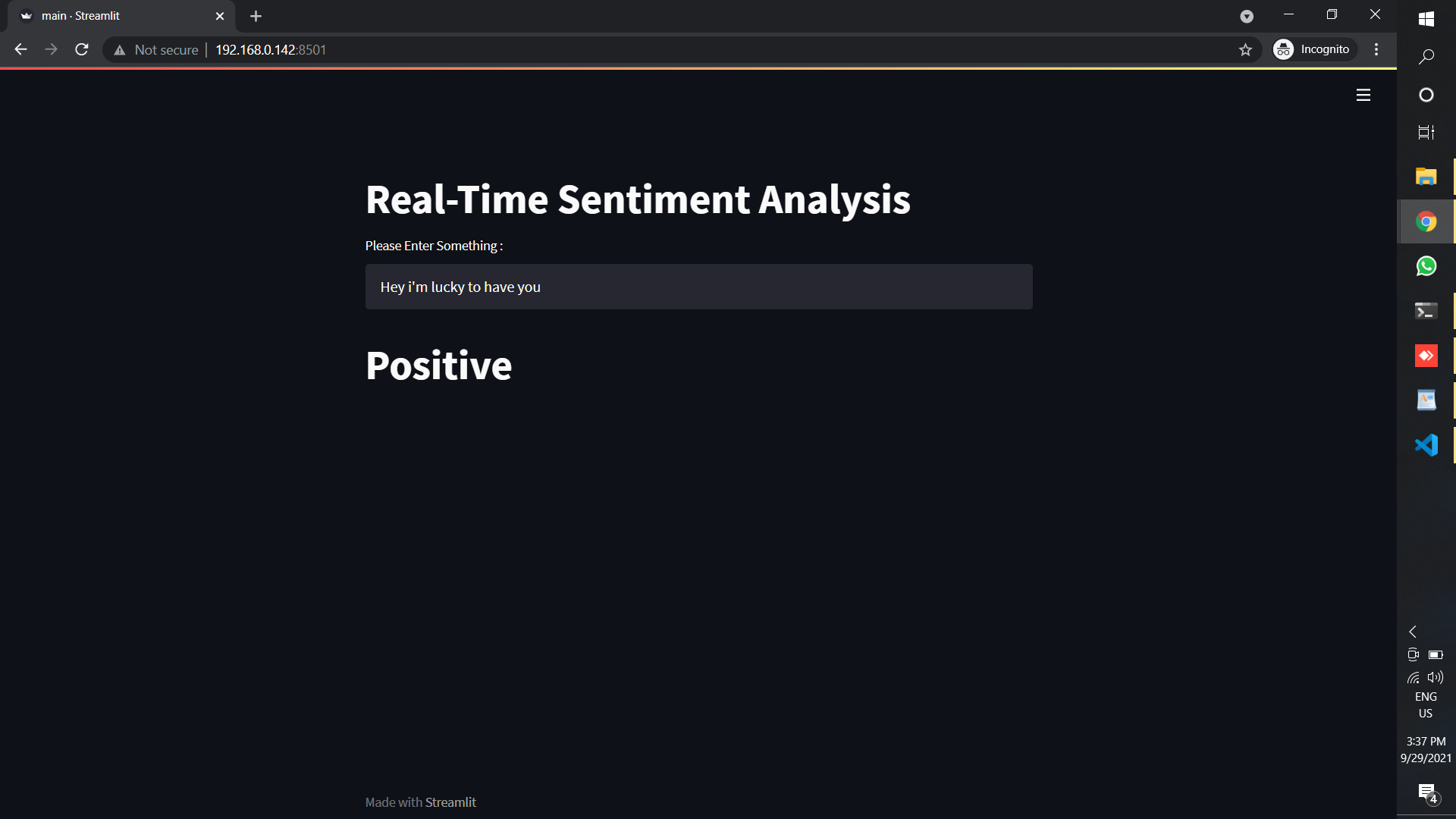 Real-Time Sentiment Analysis Project Using Python